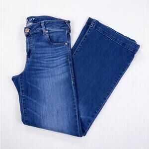 Ariat Wide Leg Trouser Denim Jean Women's 31 Regular Medium Blue Wash